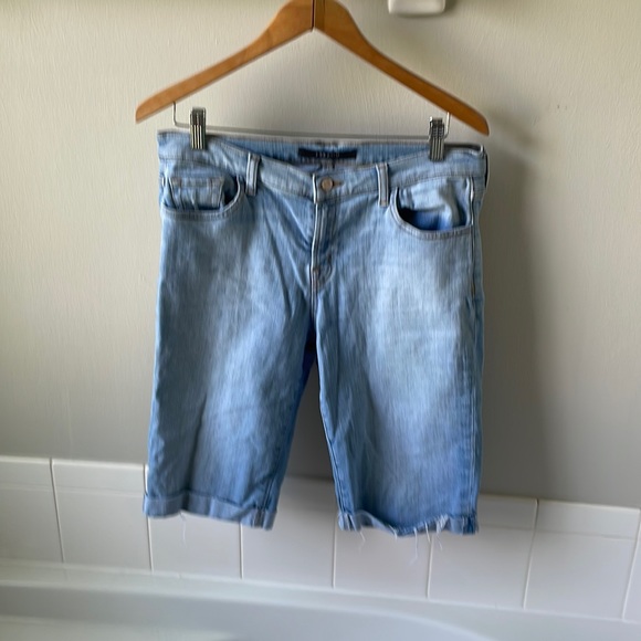 J Brand Beach Line Bermuda Distressed Denim shorts Sz 29 EUC - Picture 1 of 7